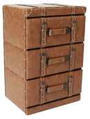 KaguBuy フロイデ 収納ボックス 2段 3段 レトロ レトロ感 合成皮革 ALL PVC 5色 グリーン オレンジ レッド ブラウン カフェ 幅44