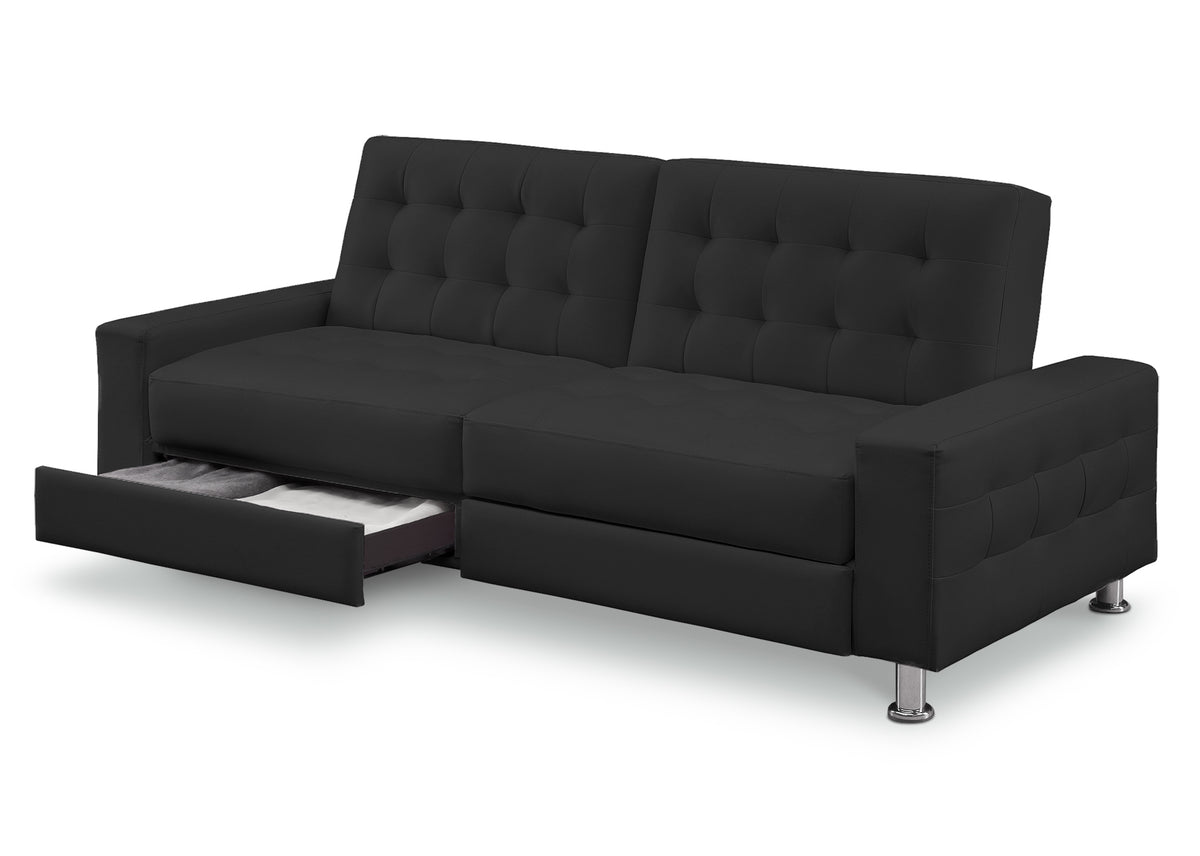 KaguBuy パート ソファーベッド 収納付き 3人掛け 幅190 合皮 レザー