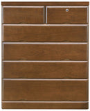 KaguBuy トリオン チェスト 完成品 桐チェスト 5段 幅80cm 日本製 大川家具 ハイチェスト