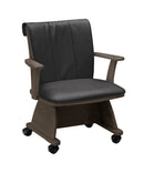 KaguBuy スノ こたつ椅子 イス キャスター付き 断熱性 ラバーウッド PVC アミノ塗装 オールシーズン コンパクト 北欧 省スペース