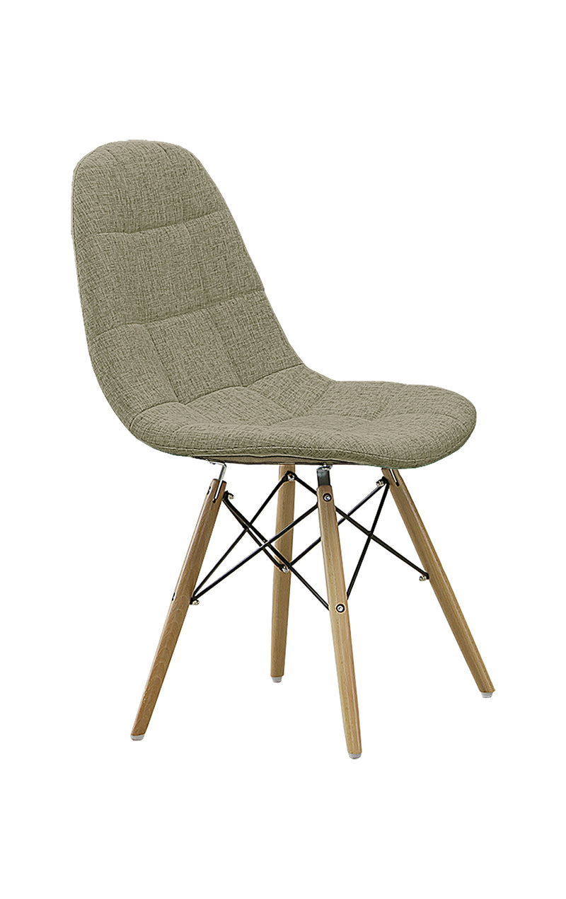 ダイニングチェア 2脚セット 7色展開 デザイナーズ イームズチェア カラー ファブリック カラフル 木脚 スチール くすみカラー シンプル おしゃれ カフェ風 北欧 韓国風インテリア ダイニング 椅子 イス いす 一人暮らし 新生活 ノイル