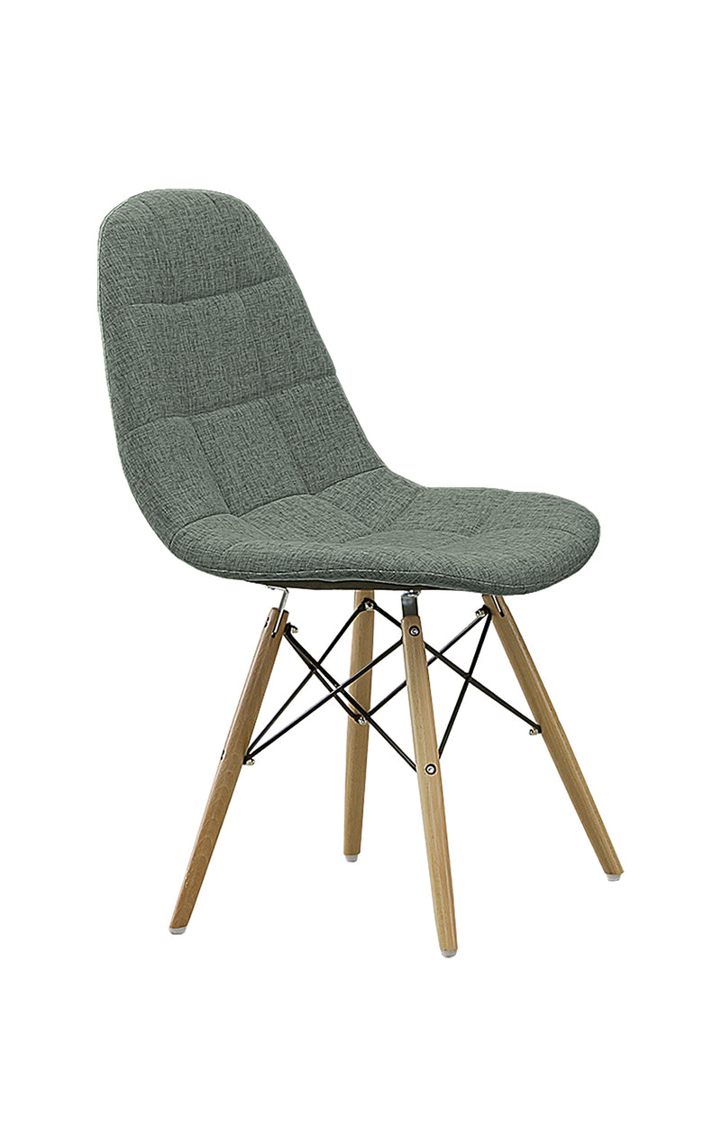 ダイニングチェア 2脚セット 7色展開 デザイナーズ イームズチェア カラー ファブリック カラフル 木脚 スチール くすみカラー シンプル おしゃれ カフェ風 北欧 韓国風インテリア ダイニング 椅子 イス いす 一人暮らし 新生活 ノイル