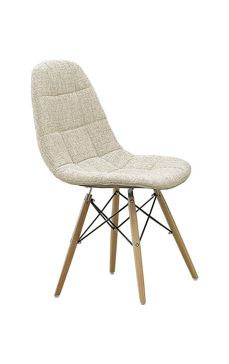 ダイニングチェア 2脚セット 7色展開 デザイナーズ イームズチェア カラー ファブリック カラフル 木脚 スチール くすみカラー シンプル おしゃれ カフェ風 北欧 韓国風インテリア ダイニング 椅子 イス いす 一人暮らし 新生活 ノイル