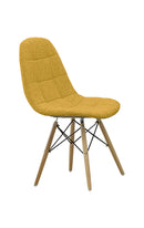 ダイニングチェア 2脚セット 7色展開 デザイナーズ イームズチェア カラー ファブリック カラフル 木脚 スチール くすみカラー シンプル おしゃれ カフェ風 北欧 韓国風インテリア ダイニング 椅子 イス いす 一人暮らし 新生活 ノイル