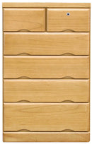 KaguBuy トリオン チェスト 完成品 桐チェスト 5段 幅60cm 日本製 大川家具 ハイチェスト