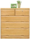 KaguBuy トリオン チェスト 完成品 桐チェスト 4段 幅80cm タンス  日本製 大川家具 ローチェスト