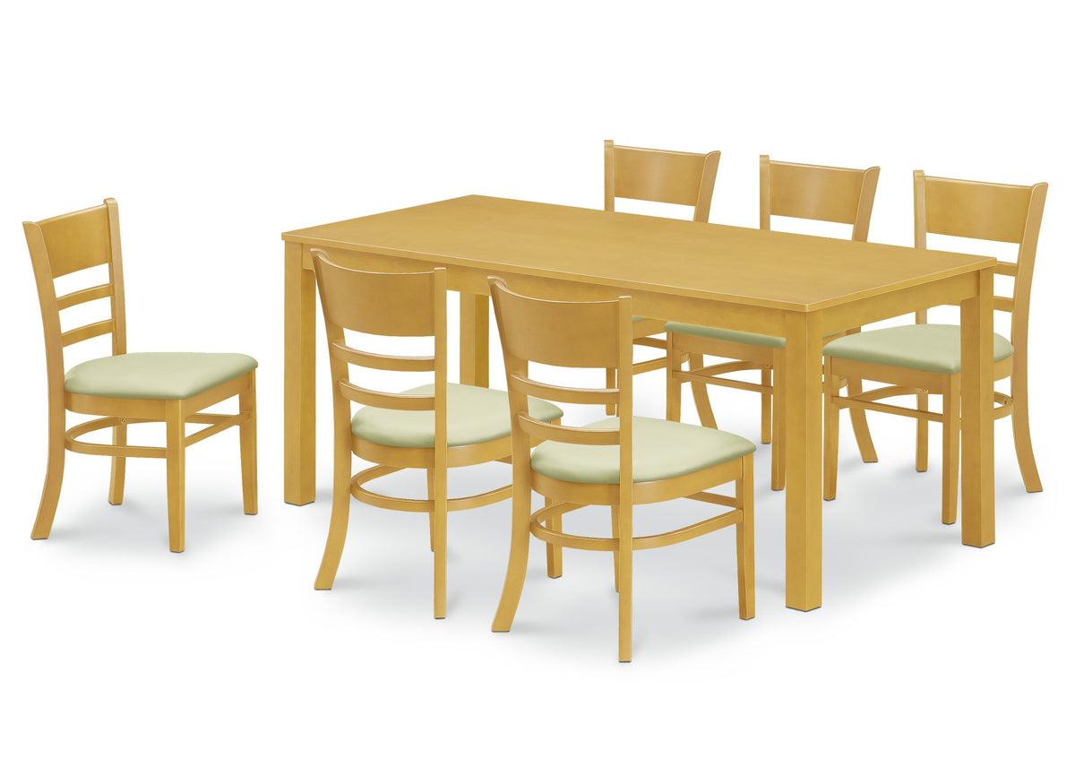 エンガ ダイニングテーブルセット 6人掛け 7点 ダイニングテーブル