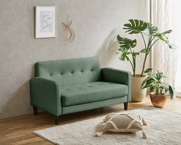 フラワーパターン 2人掛けソファ エレガントな花柄2人掛けソファー-weshop interior