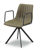 グローリー チェア 1脚 ダイニングチェア レザーファブリック アイアン ダイニング オフィス 食卓 デスクチェア