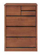 アルダー材国産幅60cm4段チェスト＜アリセア＞ チェスト 幅60cm 4段 ブラウン ナチュラル 完成品 国産品 ローチェスト ロータイプ 自然塗装 おしゃれ 収納家具 衣類収納 整理タンス フルオープンレール 木製 大川家具