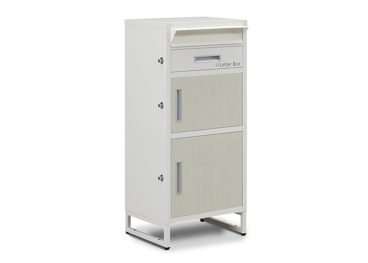 ReFa 高級ホワイトボックス 大 KaguBuy リフェーシア ポスト一体型宅配ボックス 宅配BOX 2段 ポスト
