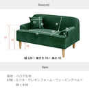 KaguBuy モネ ソファ 1人掛け ベロア 脚取り外し可能 ローソファ 1.5人掛け 一人暮らし ひとりがけ 1P ソファー クッション付 アウトレット