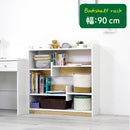 KaguBuy モープ 本棚ラック ブックシェルフ 幅90 絵本ラック オープンラック ブックラック 収納 木製 白 子ども キッズ家具 北欧 おしゃれ 高級感 化粧板 子供 こども かわいい キッズ 韓国風 シンプル ホワイト