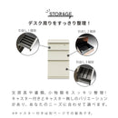 サイドチェスト 白 幅43 奥行60 デスク用 3段 引出し チェスト タンス 収納家具 収納 北欧 おしゃれ 学習机 パソコンデスク 書斎机 机 一人暮らし 在宅ワーク シンプル アウトレット ブライン