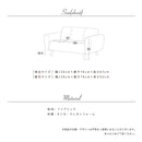 KaguBuy カミロ ソファ 2人掛け くるみボタン 北欧 木脚 かわいい モダン グレー ベージュ 布 ファブリック アウトレット【大型商品】