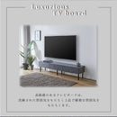 KaguBuy シャル テレビ台 幅180 ローボード テレビボード セラミック調 収納 完成品 日本製 大川家具 脚付き TV台 テレビラック リビング収納 リビングボード 新生活 モダン 北欧 グレー グレージュ