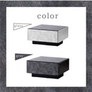 KaguBuy シャル ローテーブル 幅90 ガラス セラミック調 完成品 長方形 センターテーブル テーブル 引き出し 収納付き リビングテーブル カフェ コーヒーテーブル 日本製 大川家具 新生活 グレー グレージュ