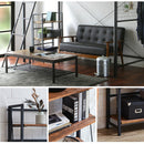 KaguBuy コナー 収納 オープンラック ラック3段 幅60 シェルフ アイアンフレーム 3段 アンティーク調 北欧 おしゃれ 無垢材 アイアン 棚 オープンラック スチール ラック 家具 男前 インテリア 西海岸