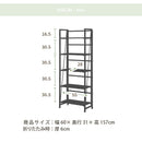 KaguBuy コナー アイアンラック 収納 オープンラック 5段 幅60 奥行31 高さ157 シェルフ アイアンフレーム  5段