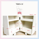 KaguBuy メイクボックス 大容量 キャスター付き 鏡付き オープン コンパクト おしゃれ かわいい ドレッサー 白 ホワイト 収納 ワゴン 木製 化粧品 コスメ メイク台 ミラー付き ミニドレッサー コスメボックス 小物収納 大容量収納 サイドテーブル コスメワゴン