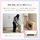 KaguBuy メイクボックス 大容量 キャスター付き 鏡付き オープン コンパクト おしゃれ かわいい ドレッサー 白 ホワイト 収納 ワゴン 木製 化粧品 コスメ メイク台 ミラー付き ミニドレッサー コスメボックス 小物収納 大容量収納 サイドテーブル コスメワゴン