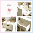 KaguBuy メイクボックス 大容量 キャスター付き 鏡付き オープン コンパクト おしゃれ かわいい ドレッサー 白 ホワイト 収納 ワゴン 木製 化粧品 コスメ メイク台 ミラー付き ミニドレッサー コスメボックス 小物収納 大容量収納 サイドテーブル コスメワゴン