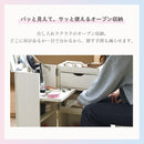 KaguBuy メイクボックス 大容量 キャスター付き 鏡付き オープン コンパクト おしゃれ かわいい ドレッサー 白 ホワイト 収納 ワゴン 木製 化粧品 コスメ メイク台 ミラー付き ミニドレッサー コスメボックス 小物収納 大容量収納 サイドテーブル コスメワゴン