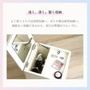 KaguBuy メイクボックス 大容量 キャスター付き 鏡付き 引き出し コンパクト おしゃれ かわいい ドレッサー 白 ホワイト 収納 ワゴン 木製 化粧品 コスメ メイク台 ミラー付き ミニドレッサー コスメボックス 小物収納 大容量収納 サイドテーブル コスメワゴン