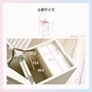 KaguBuy メイクボックス 大容量 キャスター付き 鏡付き 引き出し コンパクト おしゃれ かわいい ドレッサー 白 ホワイト 収納 ワゴン 木製 化粧品 コスメ メイク台 ミラー付き ミニドレッサー コスメボックス 小物収納 大容量収納 サイドテーブル コスメワゴン