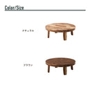 KaguBuy デオロ テーブル 幅126 丸テーブル ちゃぶ台 円卓 食卓 坐卓 丸型座卓 折りたたみ 座卓 完成品 おしゃれ 新生活【大型商品】