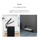 KaguBuy EKO ゴミ箱 45L ポリプロピレン ふた付き おしゃれ インテリア 清潔 シンプル ペダル式 気 ダストボックス リビング キッチン ダイニング ごみ箱 蓋 蓋つき タッチレス