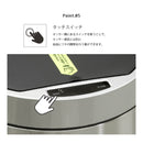KaguBuy EKO ゴミ箱  35L ステンレス ふた付き おしゃれ インテリア 清潔 シンプル センサー式 ダストボックス リビング キッチン ダイニング ごみ箱 タッチレス