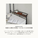 KaguBuy フーライ 棚付き シングルベッド 収納付き コンセント コンパクトフレーム スチール 収納 一人暮らし クール シック モダン シングル 一人用 ベット シングルベット