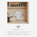 KaguBuy ヘイム 食器棚 レンジ台 幅89cm 180cm コンセント付 レンジボード キッチンカウンター ハイタイプ