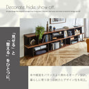 【選べる 幅100 幅150 幅180】シェルフ 木製 本棚 大容量 デスク ボックス 可動棚 おしゃれ 収納 ソファ裏 ソファ横 サイド オープンラック ナチュラル ブラウン リビング収納 フーリー