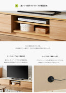 KaguBuy カイト テレビ台 ローボード 幅180 完成品 日本製 大川家具 北欧 テレビボード メラミン 収納 テレビラック TV台 木製