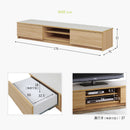 KaguBuy カイト テレビ台 ローボード 幅180 完成品 日本製 大川家具 北欧 テレビボード メラミン 収納 テレビラック TV台 木製