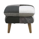 KaguBuy ラム オットマン 1人掛け パッチワーク ローソファ 一人掛け一人暮らし テーブル スツール