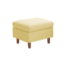 KaguBuy ラーク スツール オットマン 1人掛け 足置き シンプル 脚 布 ファブリック 1P ソファ ソファー 新生活 一人暮らし コンパクト 可愛い