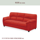 ソファー 3人掛け 完成品 合皮 PVC 三人掛け レザー 3人用 3P 3人掛けソファ ソファ リビングソファ リビング 北欧 シンプル 新生活 オレ【大型商品】