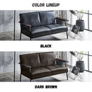 ビンテージ調 ソファ 1人掛け 2人掛け 3人掛け 3サイズ展開 スチール脚 ソファー レトロ ミッドセンチュリー調 男前 モダン インダストリアル 合皮 合成皮革 フェイクレザー カフェ風 おしゃれ 応接室用 シド