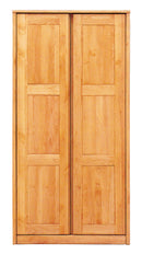 アルダー材国産幅90cmワードロープ＜アリセア＞ワードローブ クローゼット ロッカー 服吊 幅90cm 北欧 シンプル モダン 国産 木製 完成品 国産品　衣類収納  レール付 木製 大容量 大川家具 自然塗装 おしゃれ【大型商品】