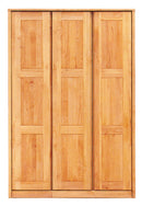 アルダー材国産幅120cmワードロープ＜アリセア＞ワードローブ クローゼット ロッカー 服吊 幅120cm 北欧 シンプル モダン 国産 木製 完成品 国産品　衣類収納  レール付 木製 大容量 大川家具 自然塗装【大型商品】