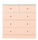 KaguBuy アルー タンス チェスト 完成品 整理タンス たんす 箪笥 幅80cm 4段 エナメル塗装 ローチェスト 衣類収納 木製 国産