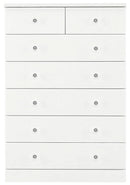 タンス チェスト 完成品 整理タンス たんす 箪笥 幅80cm 6段 エナメル塗装 ハイチェスト 衣類収納 木製 国産 ホワイト/ラベンダー/ピンク/ブルー Cerulean セルリアン