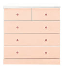 KaguBuy セルリアン タンス チェスト 完成品 整理タンス たんす 箪笥 幅80cm 4段 エナメル塗装 ローチェスト 衣類収納 木製 国産