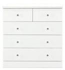 KaguBuy セルリアン タンス チェスト 完成品 整理タンス たんす 箪笥 幅80cm 4段 エナメル塗装 ローチェスト 衣類収納 木製 国産