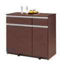 国産 ダストBOX 3分別 3色対応 ブラウン ホワイト ナチュラル カウンター ごみ箱 ダストボックス キッチン収納 キャスター付き ゴミ入れ 収納 完成品 Lvina ルビナ