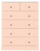 タンス チェスト 完成品 整理タンス たんす 箪笥 幅80cm 5段 エナメル塗装 ハイチェスト 衣類収納 木製 国産 ホワイト/ラベンダー/ピンク/ブルー Cerulean セルリアン 80-5チェスト *