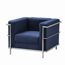 【在庫限り】KaguBuy ルック ソファ 1人掛け LC2 リプロダクト ベロア アイアン ファブリック 1人用 1人掛けソファ カッコいい